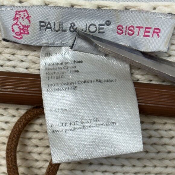 Paul & Joe Sister Women Pullover Knit Sweater Size 2 Cotton D053 -21 - Picture 7 of 15